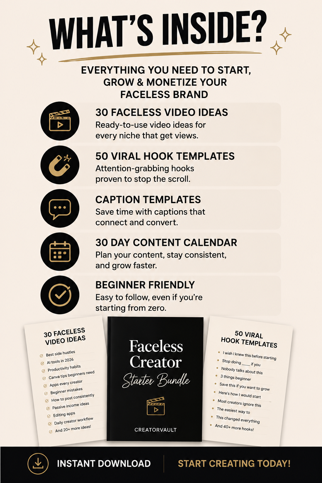 Faceless Creator Starter Bundle